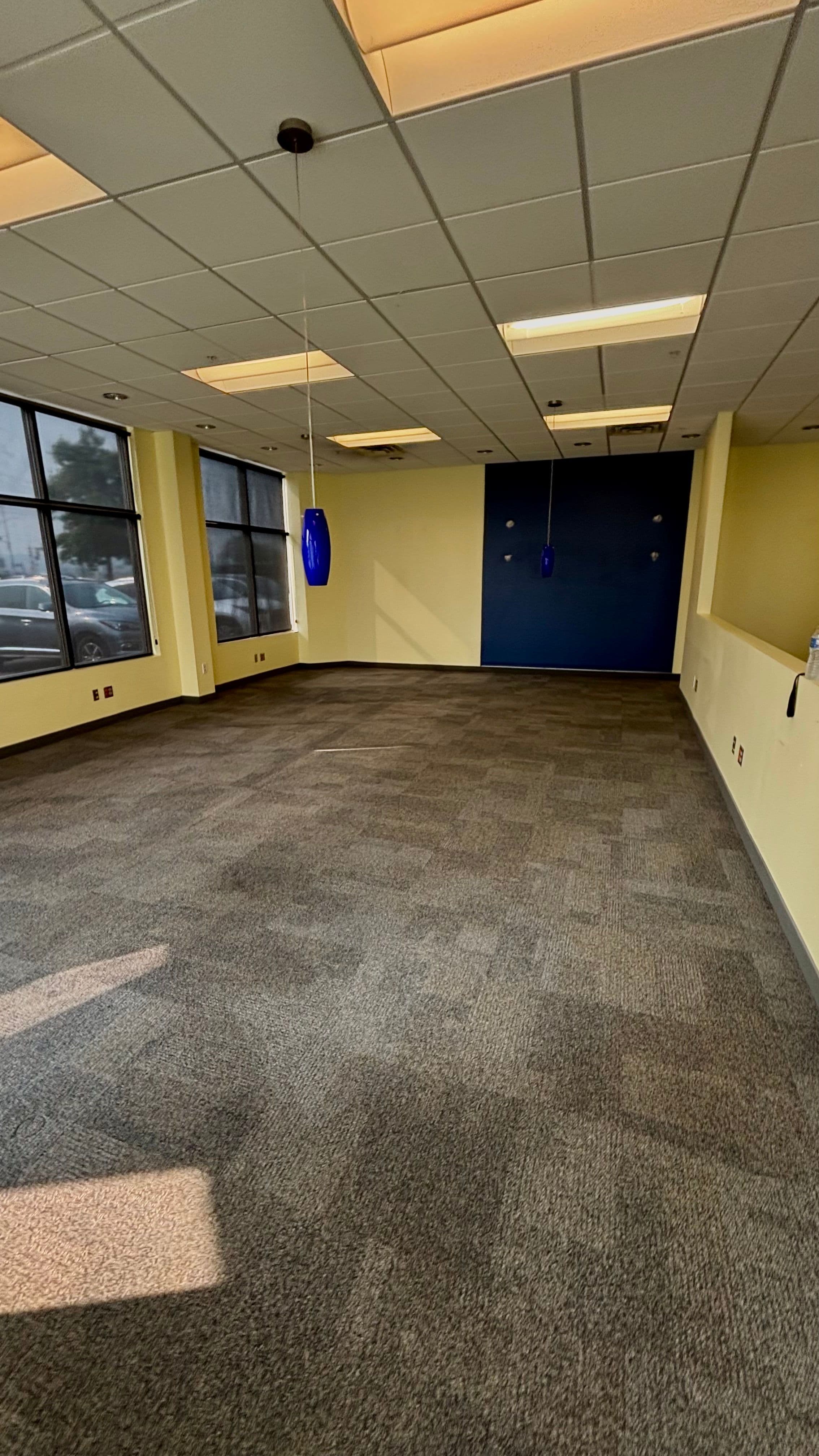 Clean modern commercial office lobby
